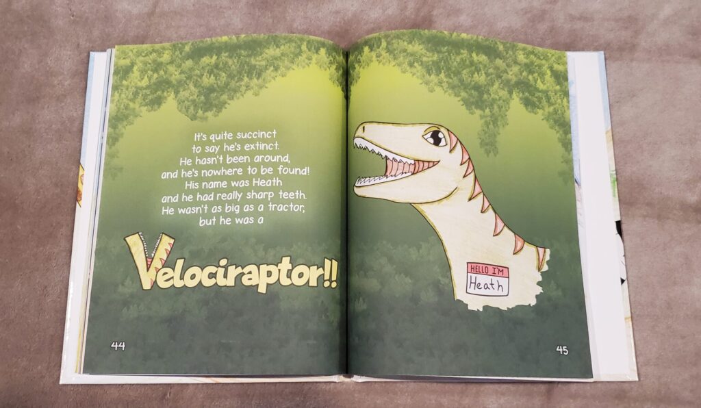 An Aunt's Animal Alphabet - Velociraptor preview